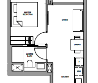 fourth-avenue-residences-floor-plan-1-bedroom-a1a-singapore