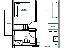 fourth-avenue-residences-floor-plan-2-bedroom-b2a-singapore