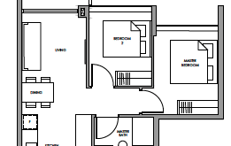 fourth-avenue-residences-floor-plan-2-bedroom-b3-singapore