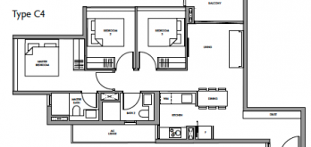 fourth-avenue-residences-floor-plan-3-bedroom-c4-singapore